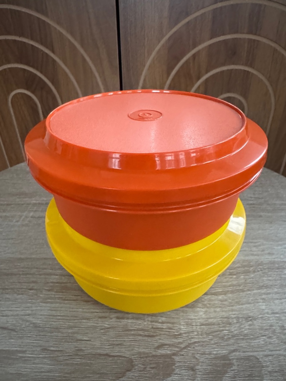 Vintage 1970’s Tupperware in harvest colors, orange and yellow